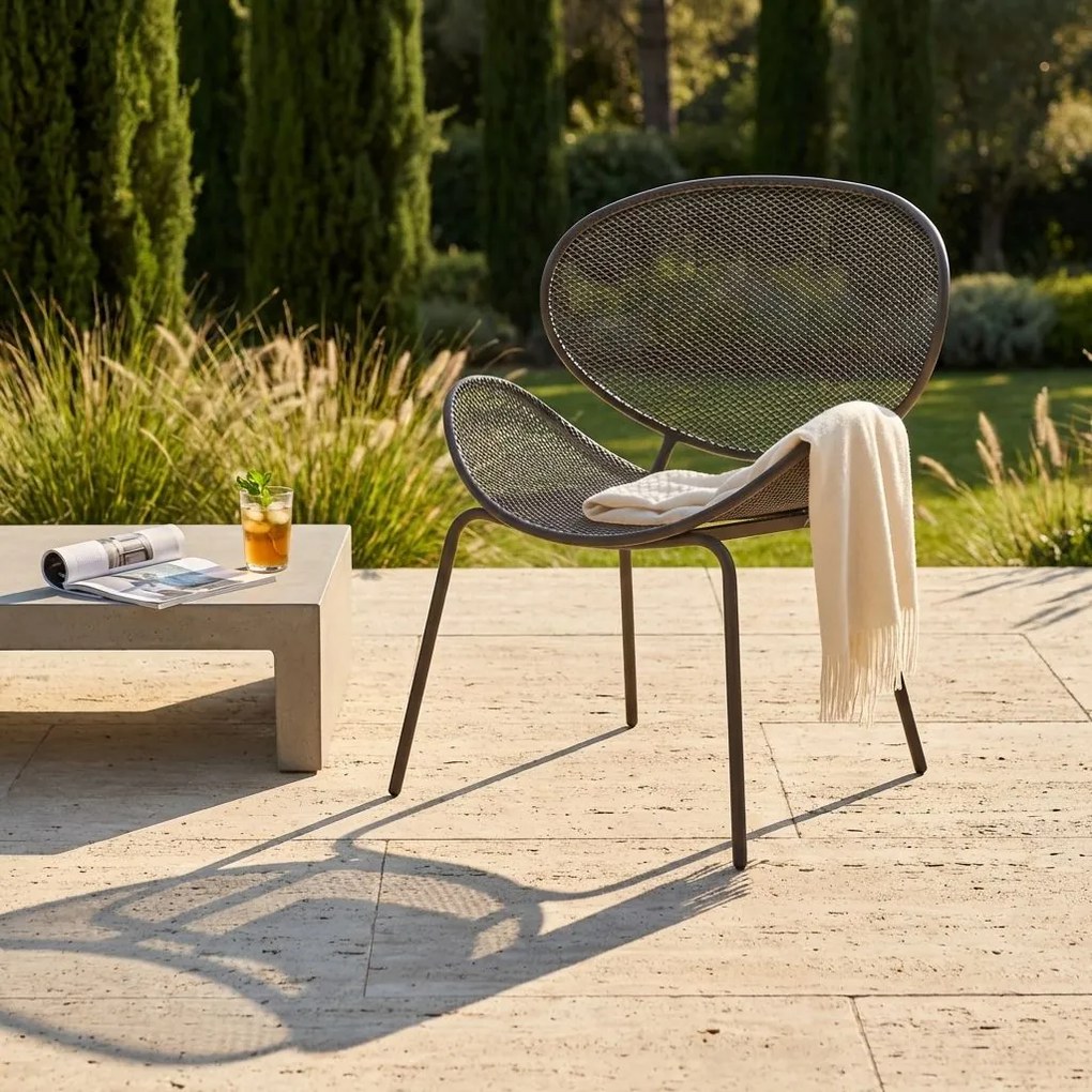 HERMAN - poltrona da giardino in acciaio