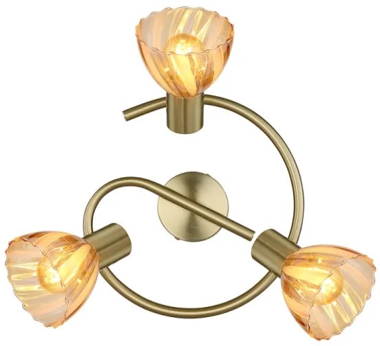 Globo 54315M-3 - Faretto ZACHERY 3xE14/40W/230V oro