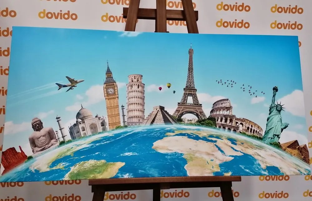 Stampa su tela – Giro del mondo
