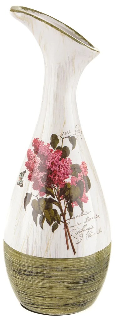 Vaso in ceramica Con decoro floreale