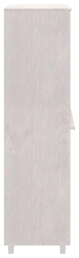 Armadio hamar bianco 89x50x180 cm in legno massello di pino