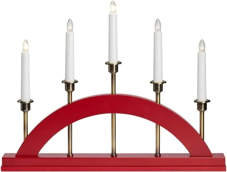 Decorazione luminosa natalizia rossa Bridge - Markslöjd