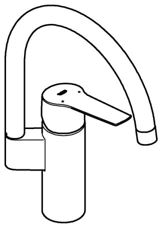 GROHE 304692430 - Miscelatore da cucina START 339 mm nero