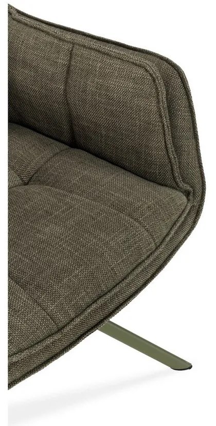 Set di sedie da pranzo verde in imbottito 2 pz Keiko – Marckeric