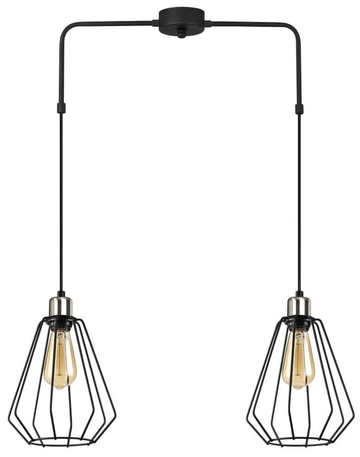 Apparecchio a sospensione in metallo nero Opviq luci Straton - Opviq lights