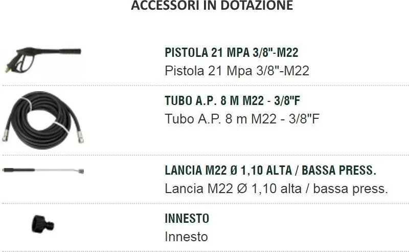 Idropulitrice ad acqua calda motore a induzione 2300w (rio 1108)