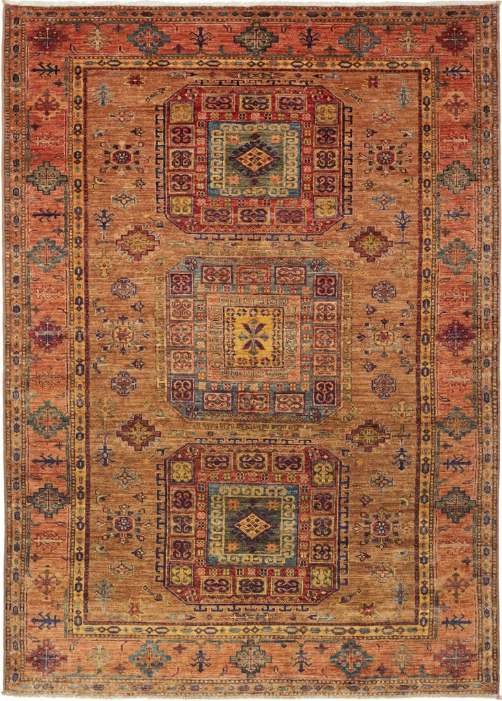 Kazak Tappeto orientale 150 x 210 Giallo (Pakistan) Annodato A Mano