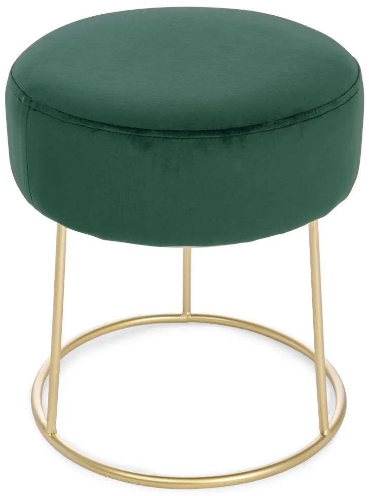 Pouf CLARISSA in velluto verde