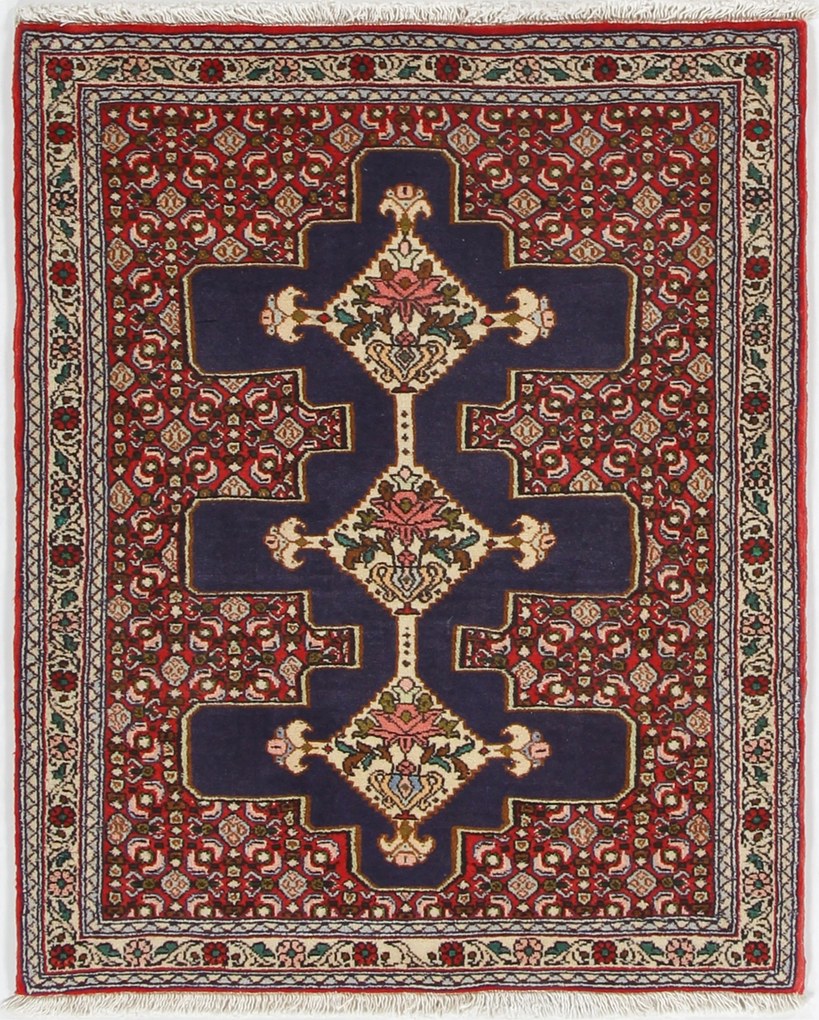 Senneh Tappeto 100x70 (Iran) Annodato A Mano