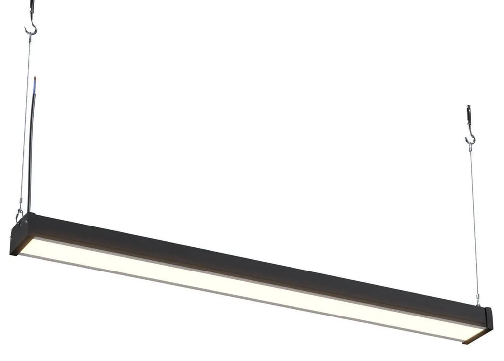 Campana Lineare LED 200W 1 metro Sospesa 22.000 lm con Osram chip LED Colore Bianco Freddo 6.000K