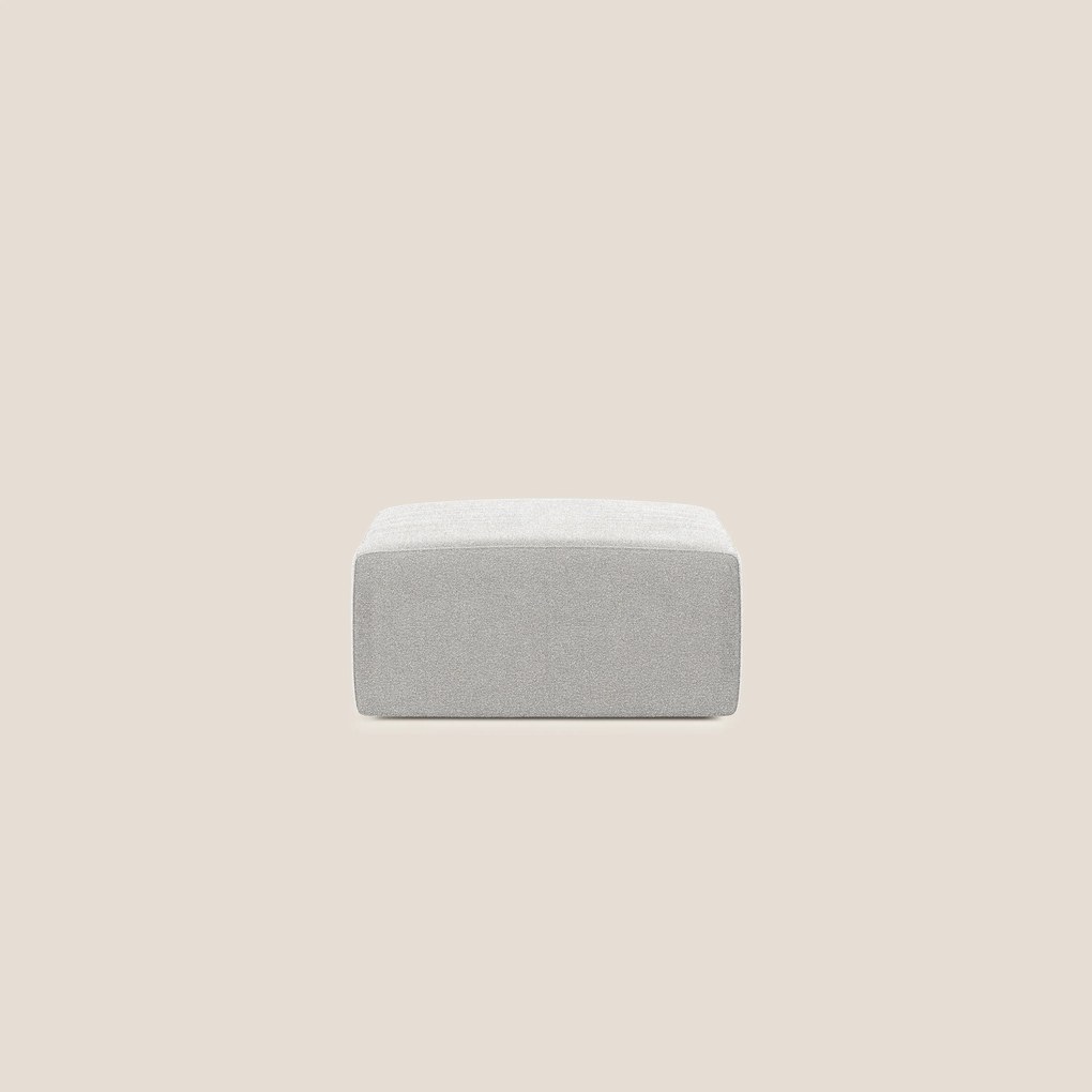 Nettuno modulo pouf in morbido tessuto bouclè T07