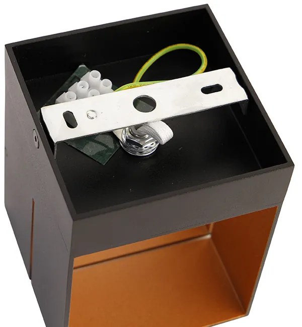 Set di 4 applique nere con oro 9,7 cm - Transfer Groove