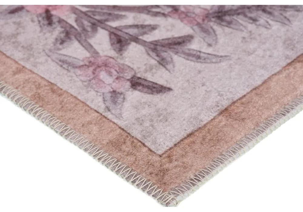 Tappeto lavabile rosa chiaro 150x80 cm - Vitaus