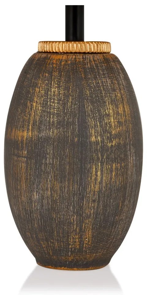 Lampada da tavolo grigia/beige con paralume in tessuto (altezza totale 46 cm) Yakamoz – Opviq lights