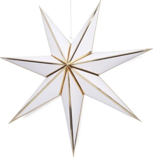 Brilagi - Stella decorativa natalizia a LED 70 cm, alimentazione 2xAA