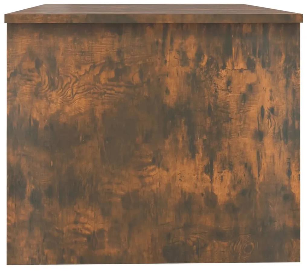 Tavolino da Salotto Rovere Fumo 80x50x42,5 cm Legno Multistrato