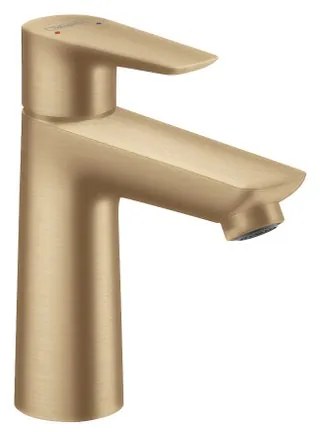 Rubinetto per lavabo a canna media Talis E bronzo spazzolato satinato HANSGROHE H 16.2 cm