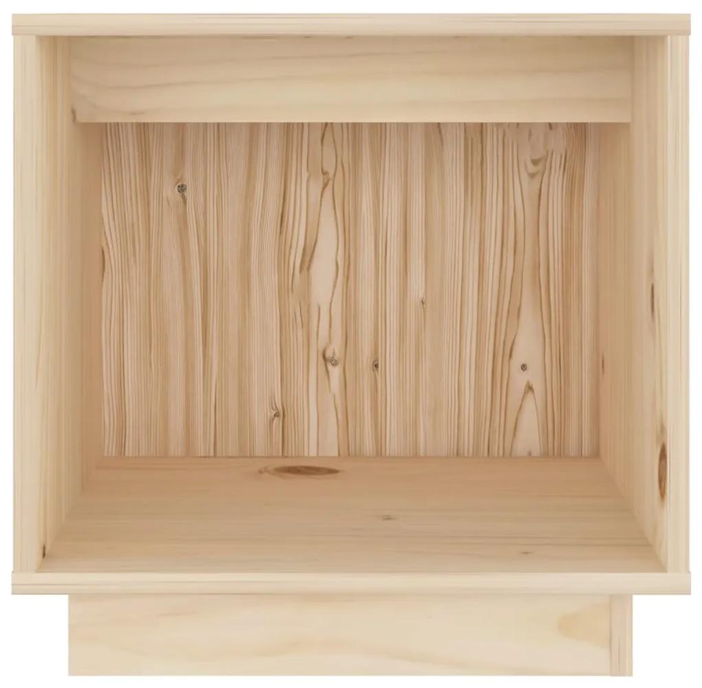 Comodino 40x30x40 cm in legno massello di pino
