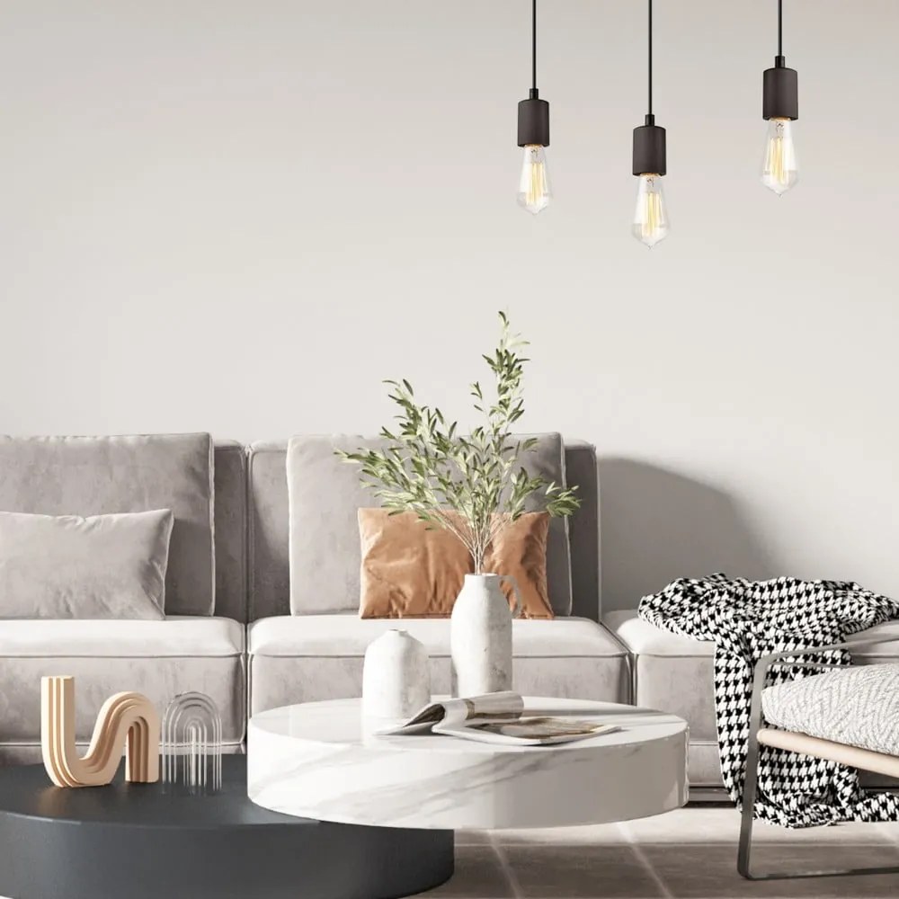 Apparecchio a sospensione nero Leon - LAMKUR