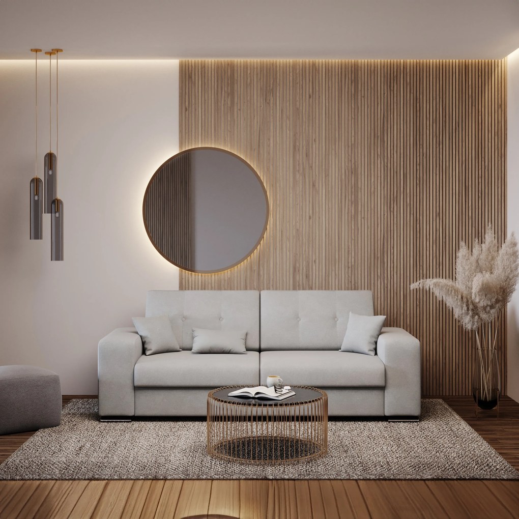 Giove divano in morbido tessuto impermeabile T02 beige