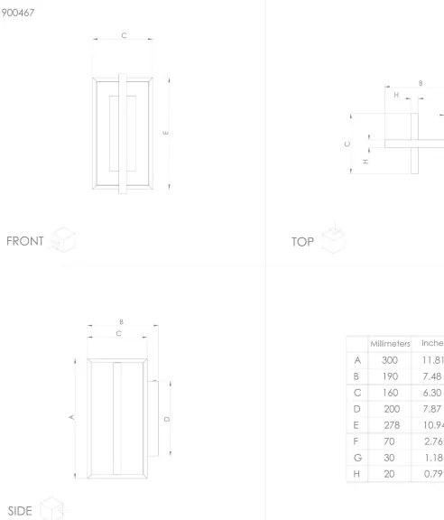 Eglo 900467 - Applique LED dimmerabile SIBERIA LED/15,5W/230V + tc