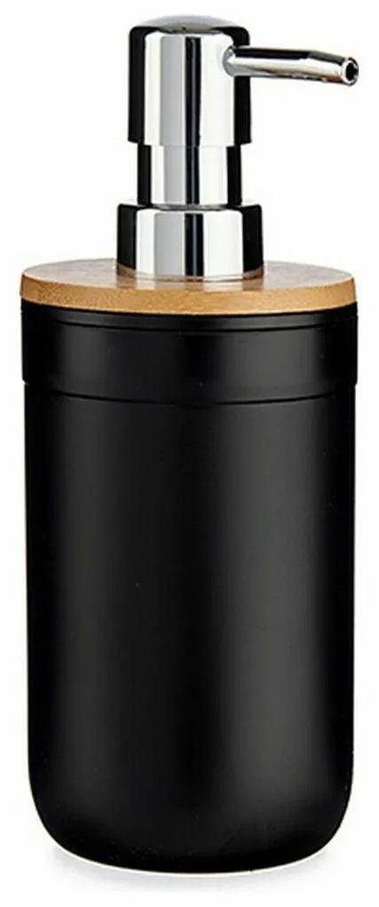 Dispenser di Sapone Nero Bambù polipropilene 350 ml (6 Unità)