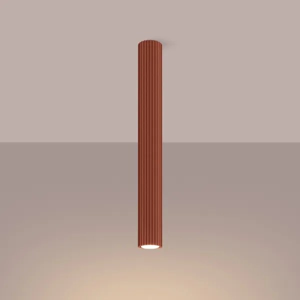 Sollux SL.1629 - Faretto KARBON 1xGU10/10W/230V 60 cm rosso