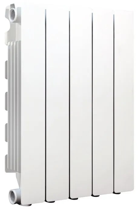 Radiatore acqua calda PRODIGE MODERN in alluminio 0 colonne, 5 elementi, interasse 500 mm, BIANCO