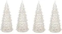 Set 4 alberi natale Led Lemax Decorazione Natale