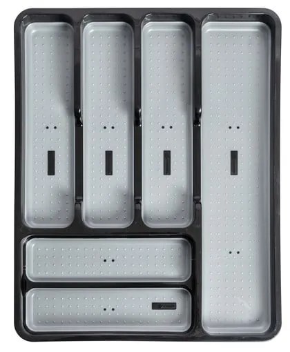 Credenza nera e grigia Basic - Addis