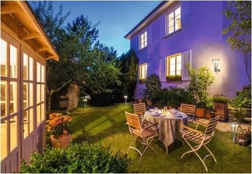 Ledvance - Lampada solare LED da esterno con sensore BOUQUET LED/6W/3,7V IP44