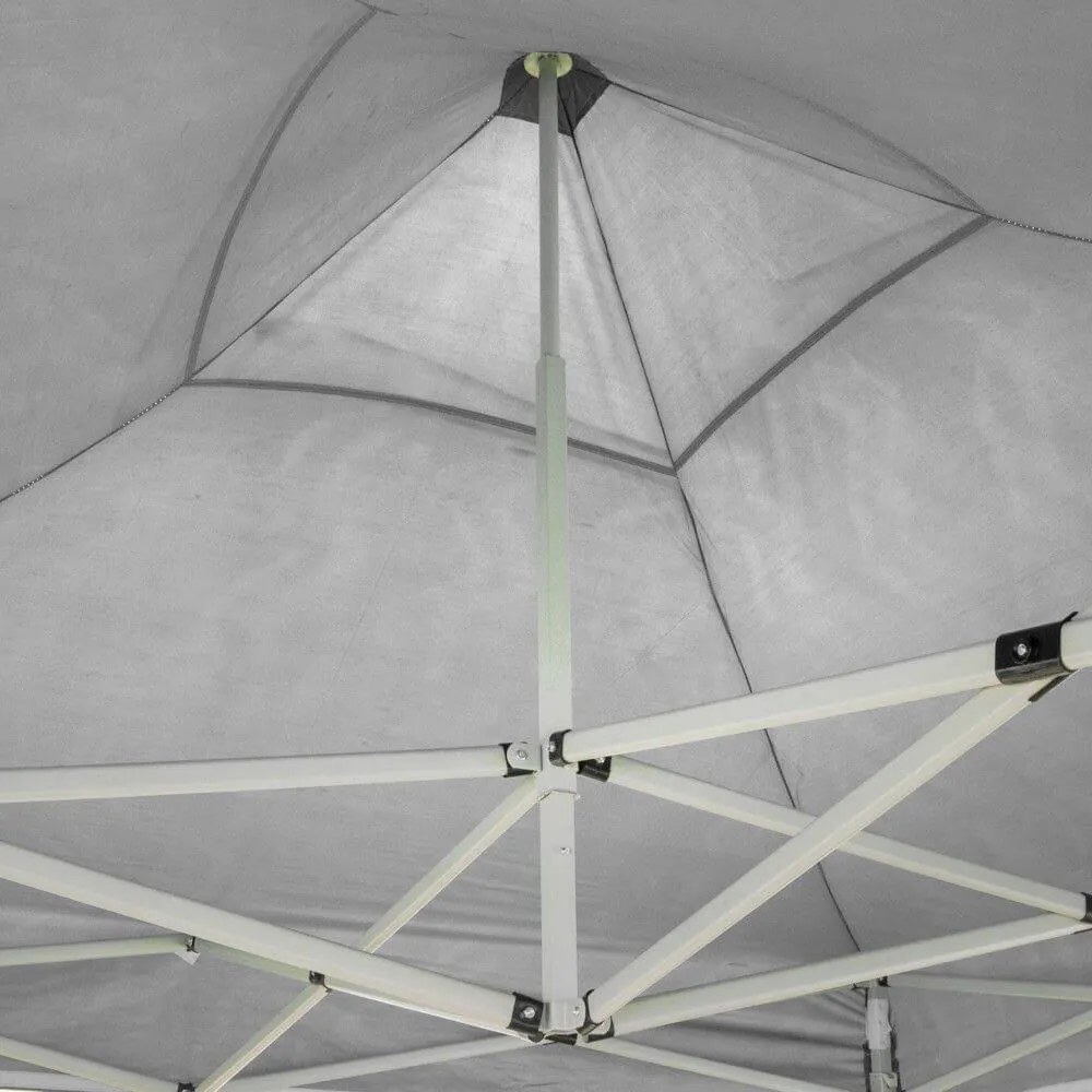 Gazebo Richiudibile Pieghevole 3x2m in Acciaio e PVC Impermeabile Bianco...