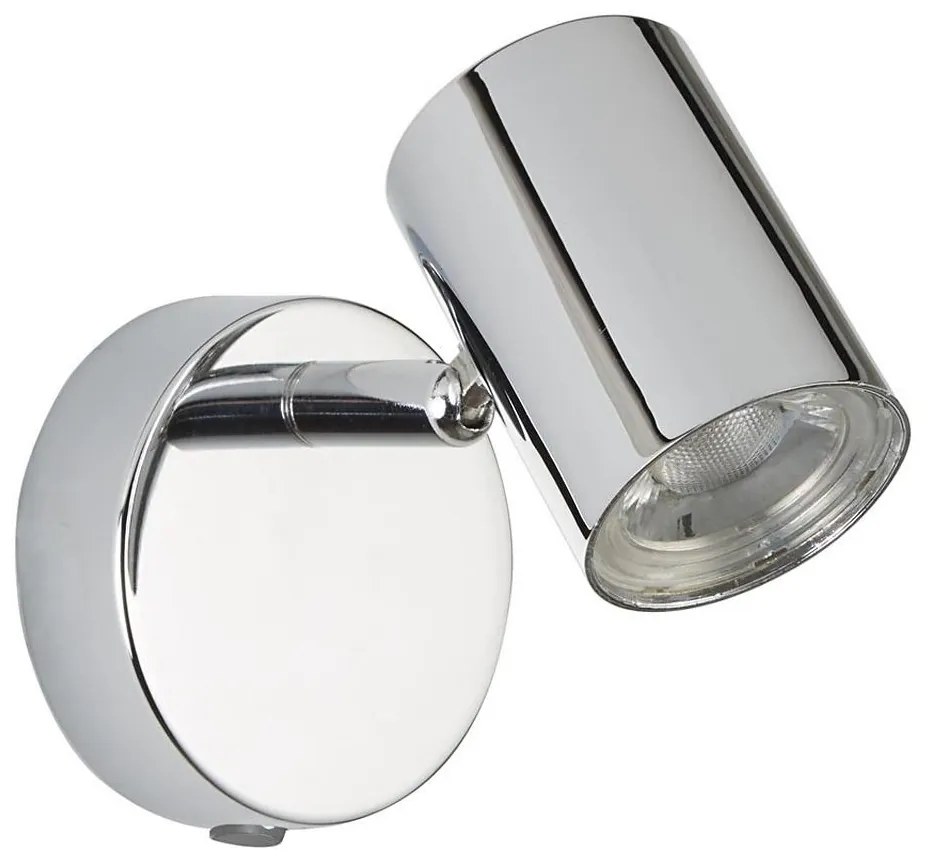 Searchlight 3171CC - Luce Spot da parete a LED ROLLO 1xLED/4W/230V cromo