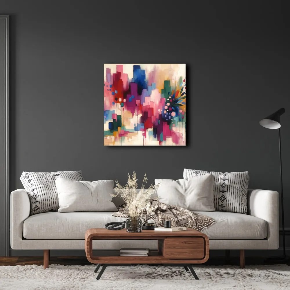 Quadro su tela – Fiori in astrazione moderna