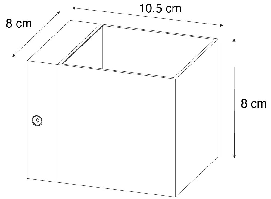 Applique da parete moderna bronzo scuro - Transfer