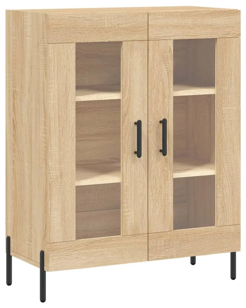 Credenza rovere sonoma 69,5x34x90 cm in legno multistrato