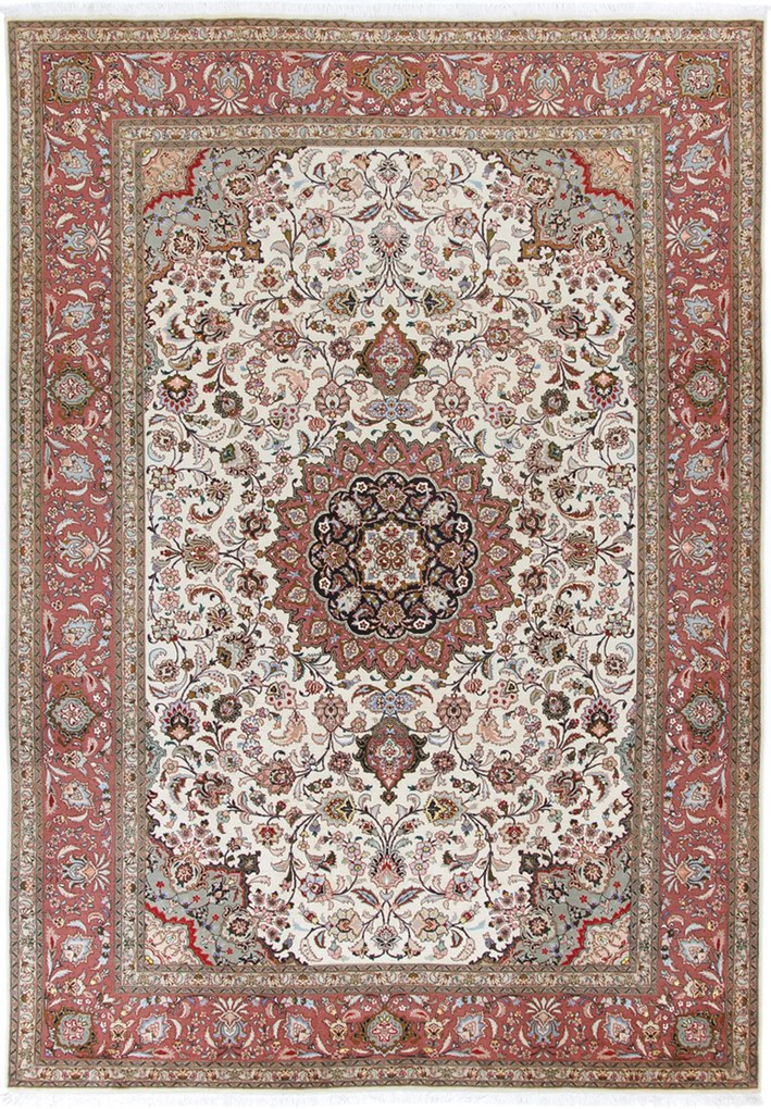 Tabriz Tappeto 210x310 (Iran) Annodato A Mano