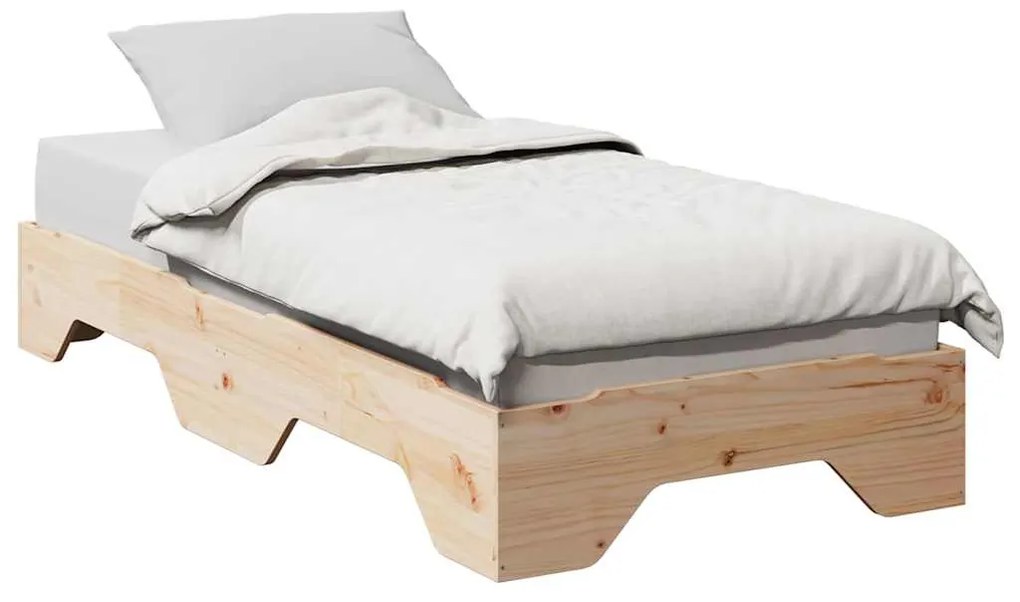 Giroletto Senza Materasso Impilabile 75x190 Cm Legno Massello /