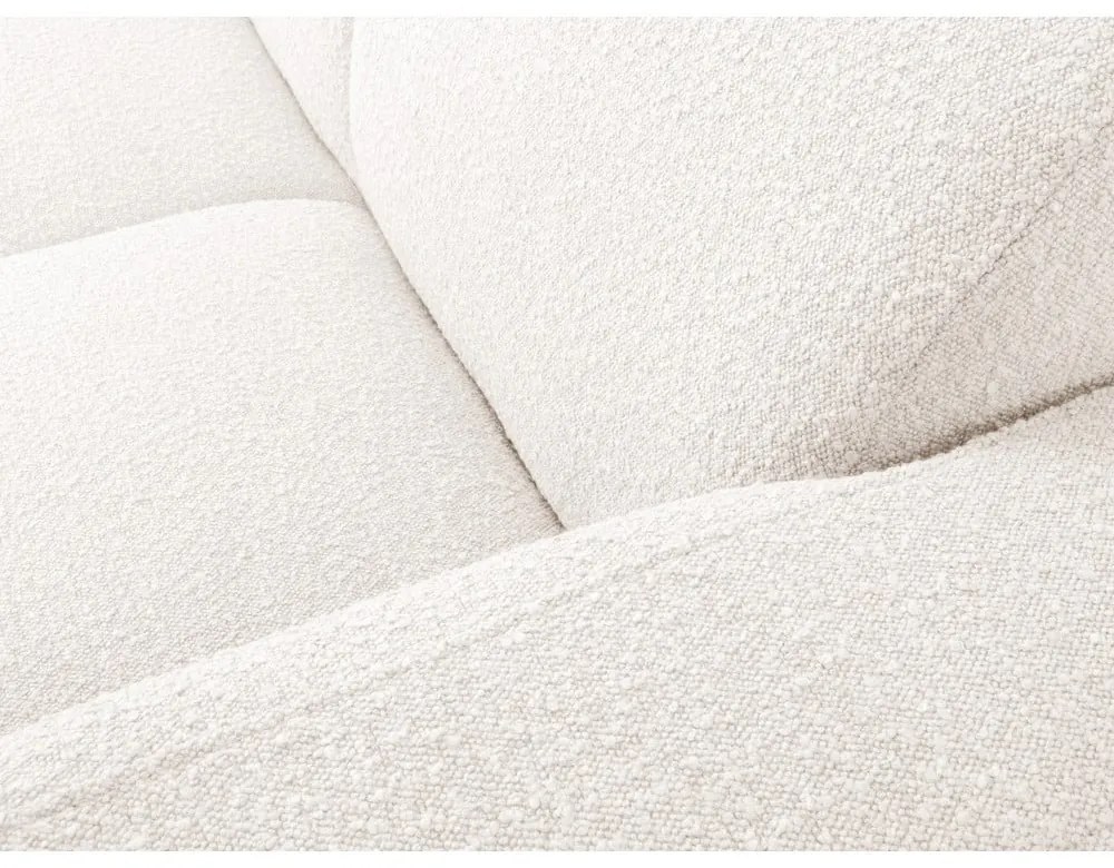 Divano angolare bianco in tessuto bouclé (angolo destro) Molino - Micadoni Home