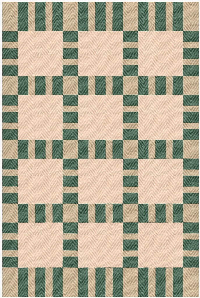 Tappeto in iuta tessuto a mano Korean Chives