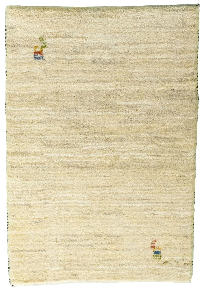 Gabbeh Tappeto 60 x 90 Beige (Iran) Annodato A Mano