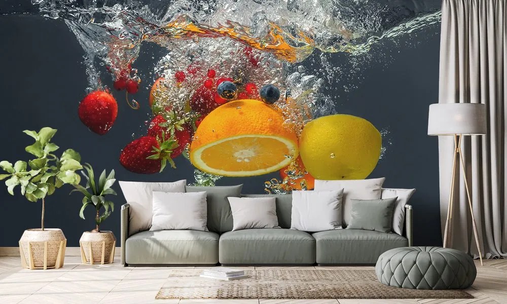 Carta da parati – Frutta nell'acqua