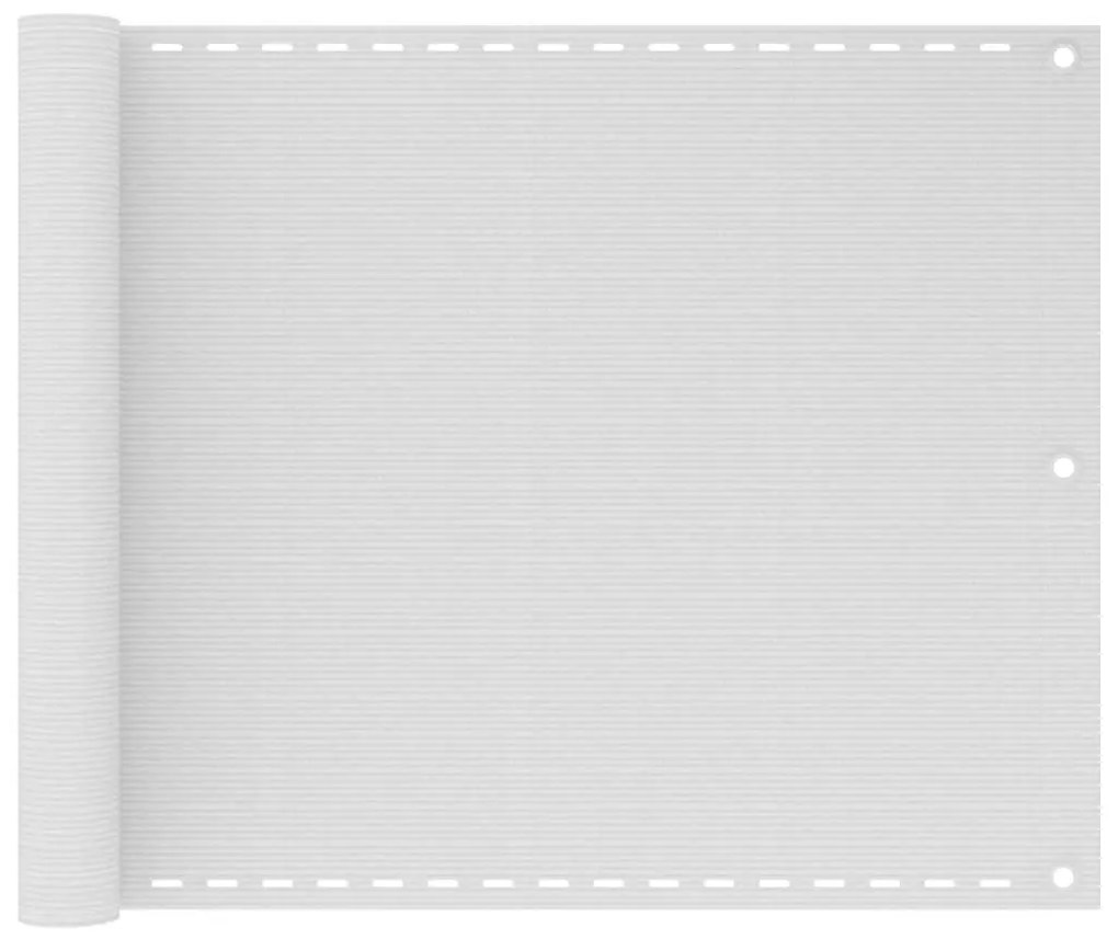 Schermo Frangivista Per Balcone Bianco 75x500 Cm İn Hdpe /