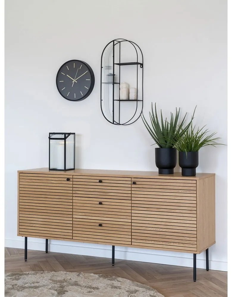 Cassettiera bassa in rovere naturale 150x74 cm Kyoto - House Nordic