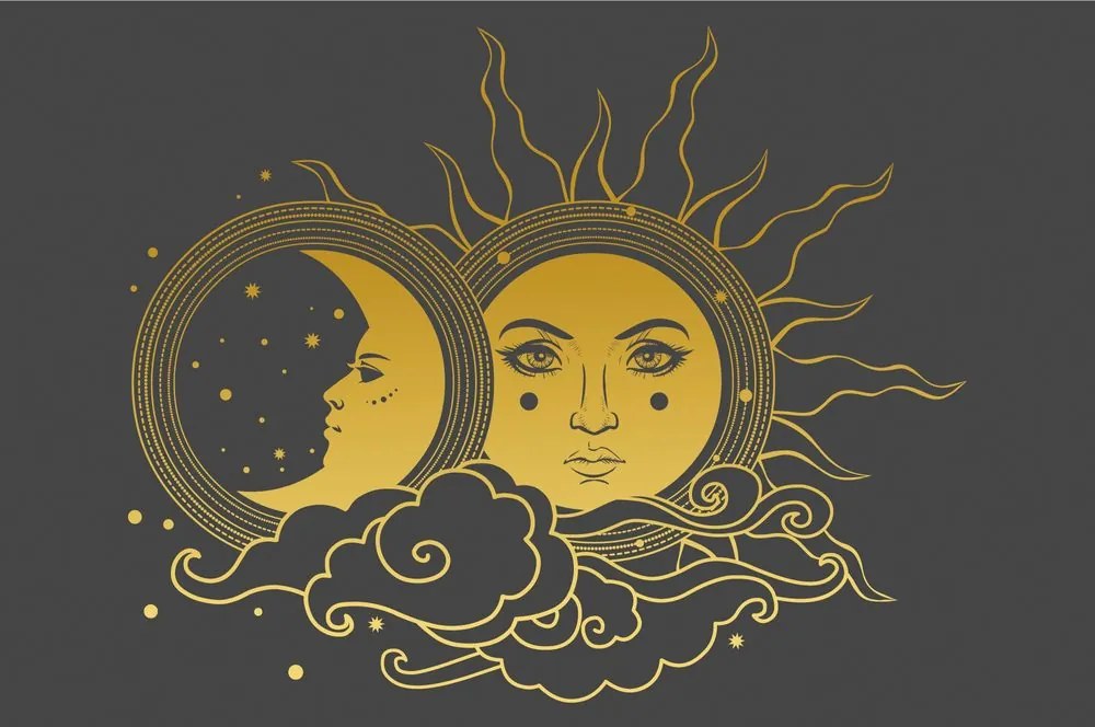Carta da parati – Armonia del sole e della luna