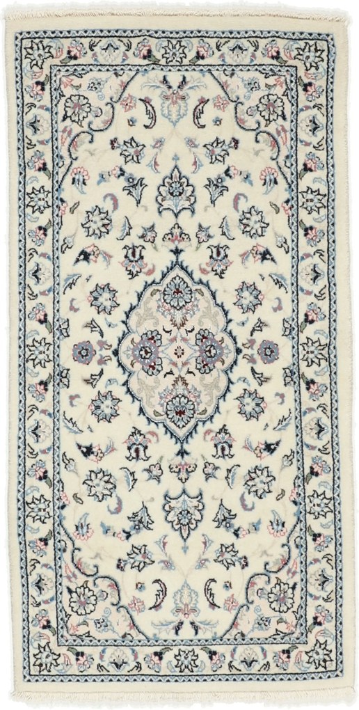 Nain Tappeto 70 x 140 (Iran) Annodato A Mano