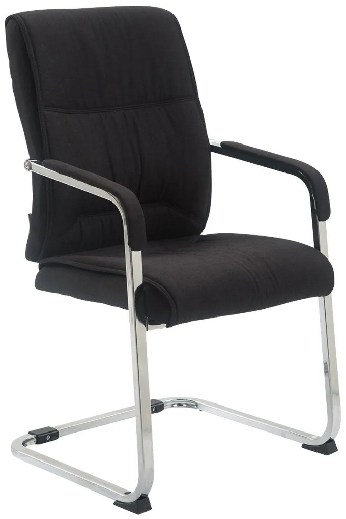 Sedia Da Visita Anubis Xxl Con Struttura İn Metallo E Rivestimento İn Stoffa / Schwarz