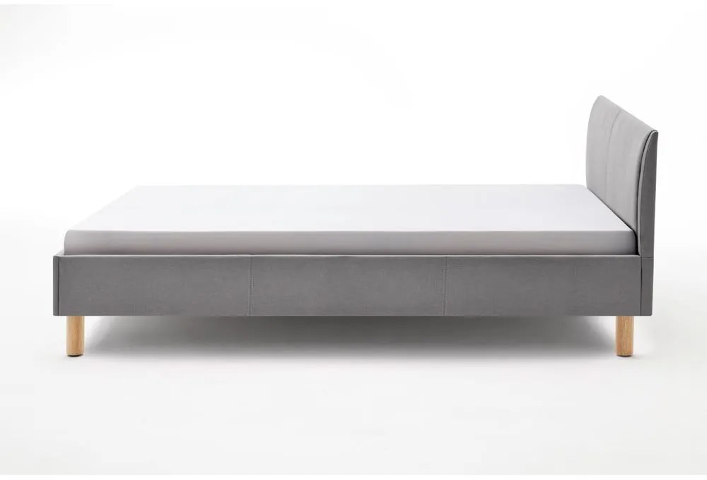 Letto singolo imbottito grigio chiaro rete non inclusa 120x200 cm Lena – Meise Möbel