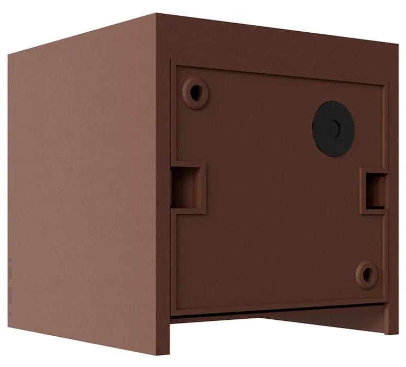 Applique LED Cubo 12W Bidirezionale Corten IP65 CCT OSRAM Chip LED