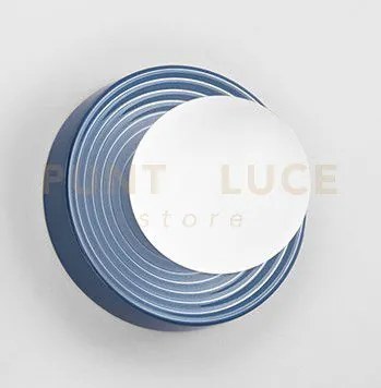 Applique in vetro e ceramica blu ceramic 1 luce attacco g9
